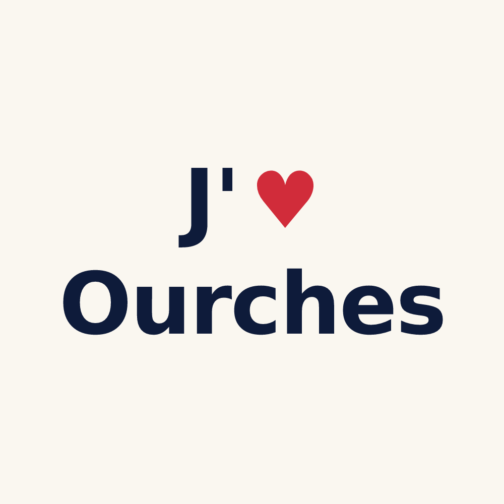 Tasse personnalisée Ourches — design J'aime Ourches