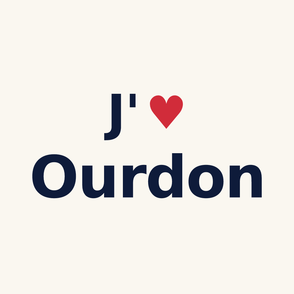 Tasse personnalisée Ourdon — design J'aime Ourdon