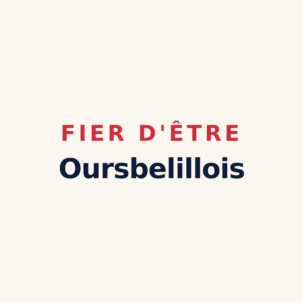 Tasse « Fier d'être Oursbelillois » — design pour Oursbelille