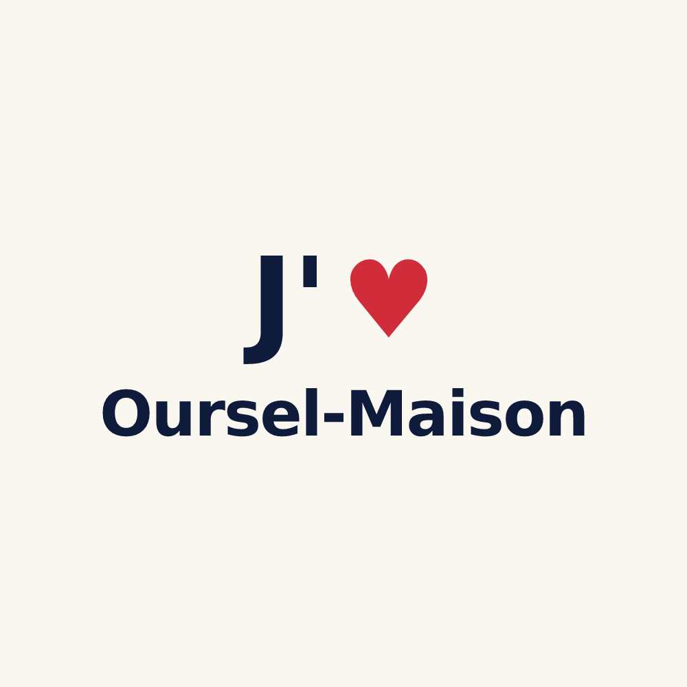 Tasse personnalisée Oursel-Maison — design J'aime Oursel-Maison