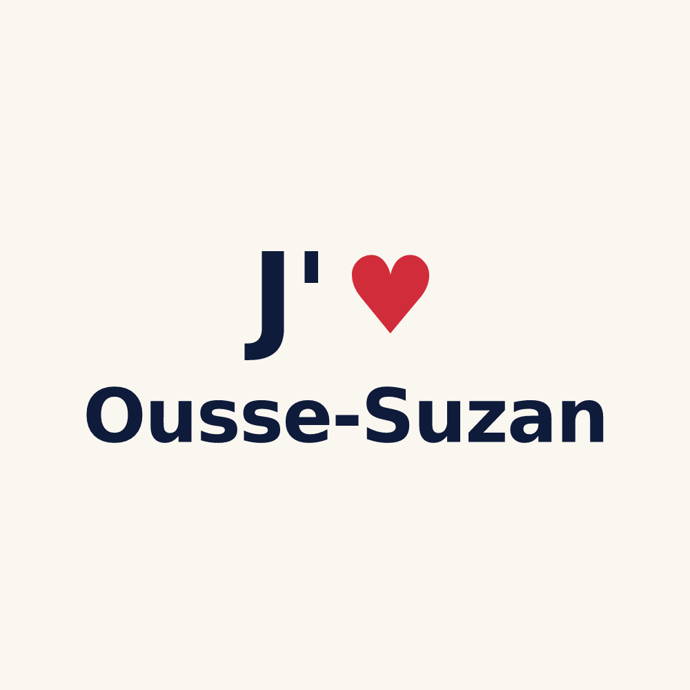 Tasse personnalisée Ousse-Suzan — design J'aime Ousse-Suzan