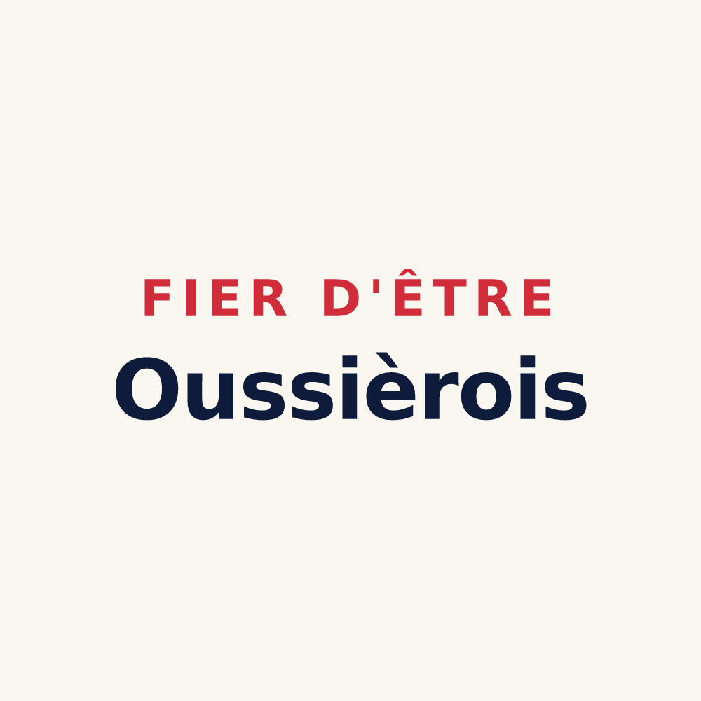 Tasse « Fier d'être Oussièrois » — design pour Oussières