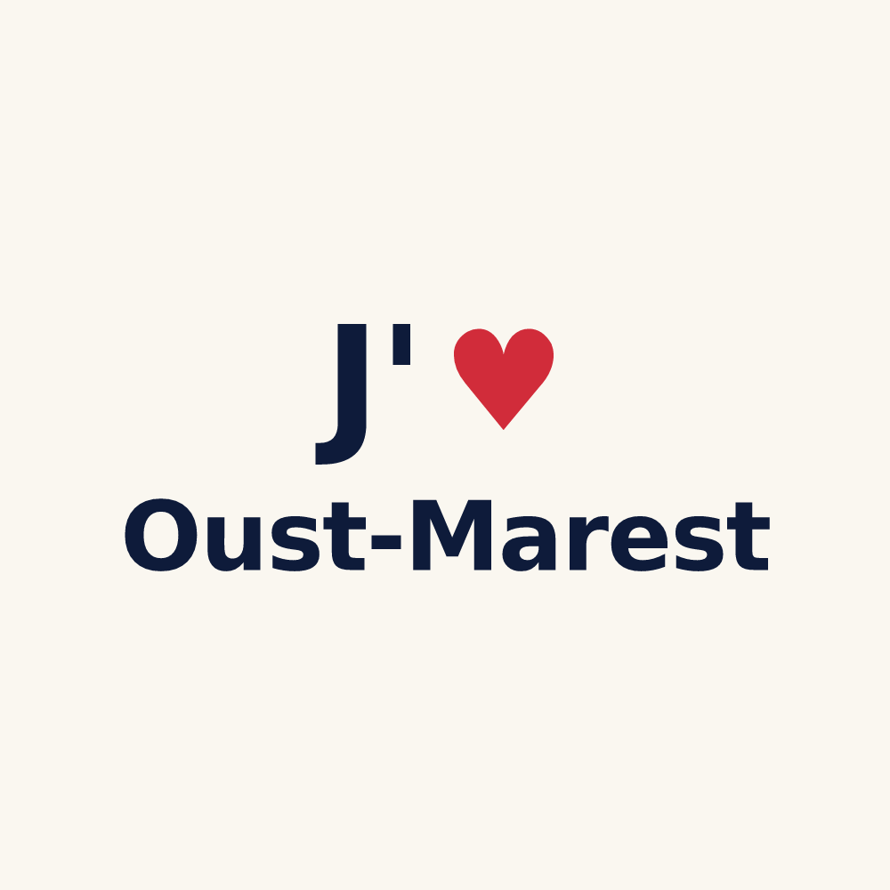 Tasse personnalisée Oust-Marest — design J'aime Oust-Marest
