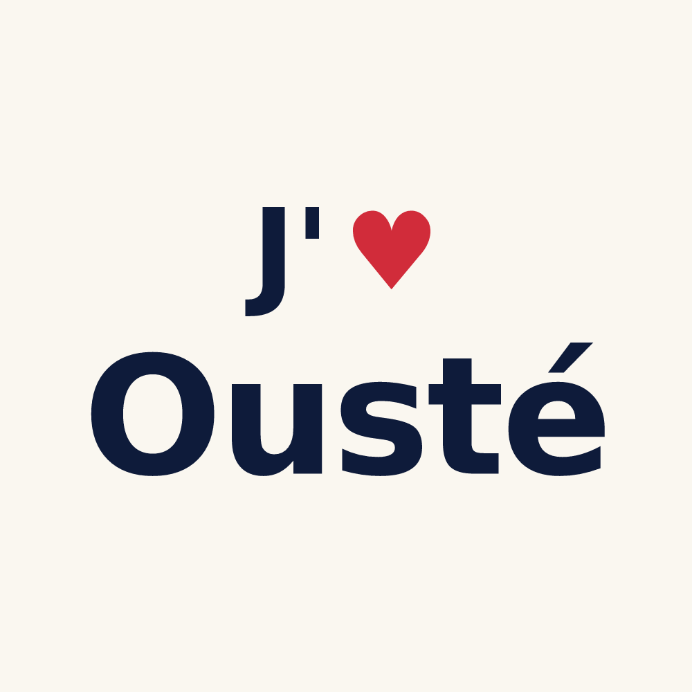 Tasse personnalisée Ousté — design J'aime Ousté