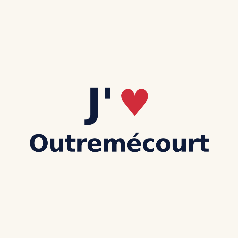Tasse personnalisée Outremécourt — design J'aime Outremécourt