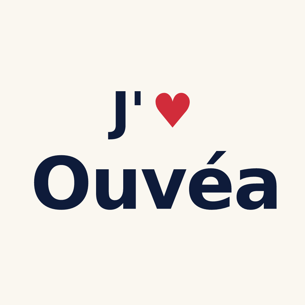 Tasse personnalisée Ouvéa — design J'aime Ouvéa