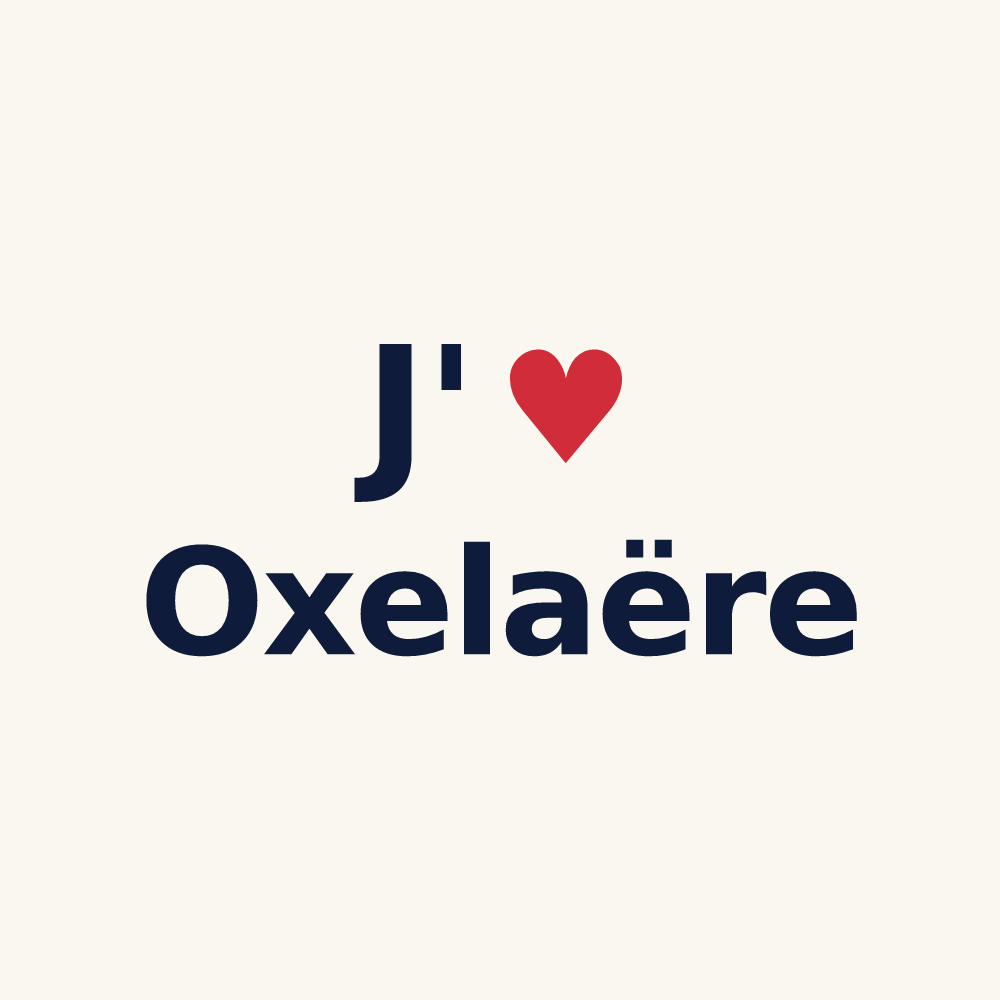 Tasse personnalisée Oxelaëre — design J'aime Oxelaëre