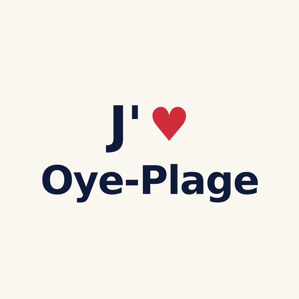 Tasse personnalisée Oye-Plage — design J'aime Oye-Plage