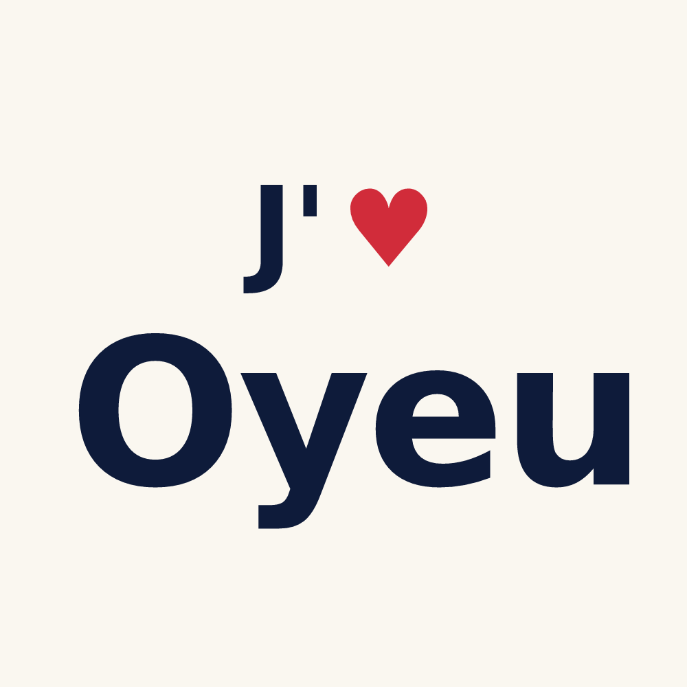 Tasse personnalisée Oyeu — design J'aime Oyeu