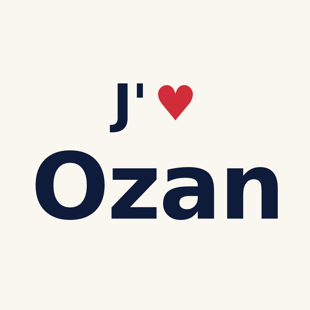 Tasse personnalisée Ozan — design J'aime Ozan