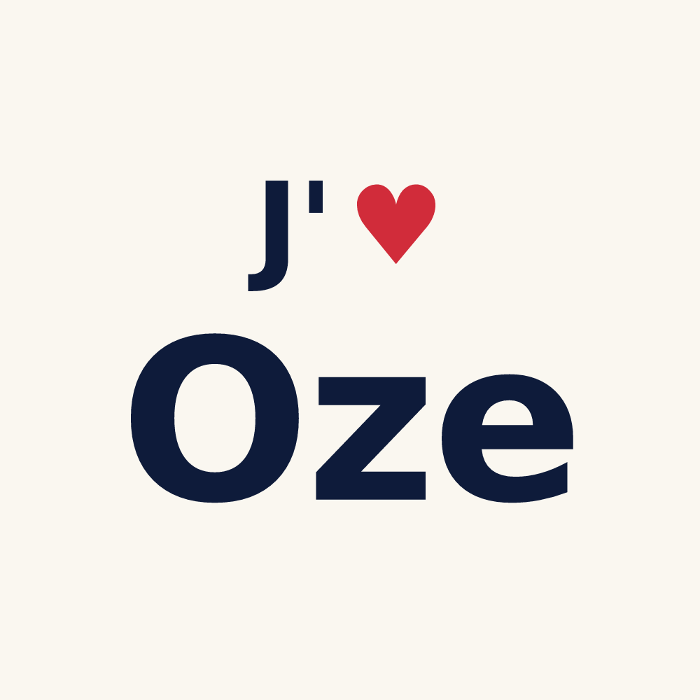 Tasse personnalisée Oze — design J'aime Oze