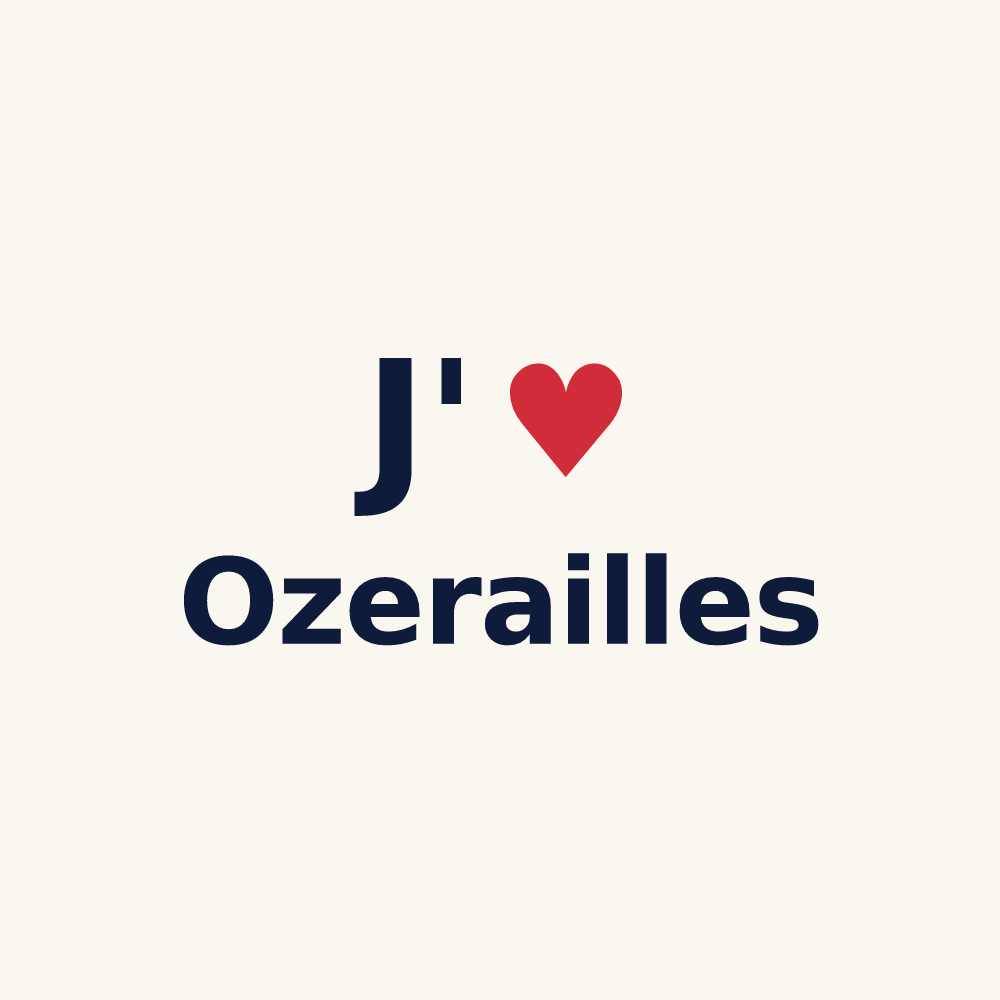 Tasse personnalisée Ozerailles — design J'aime Ozerailles