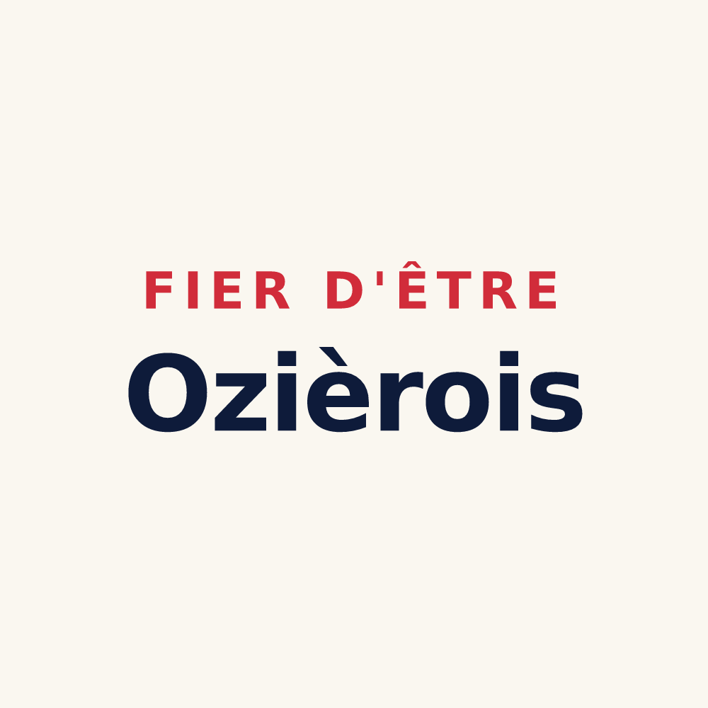 Tasse « Fier d'être Ozièrois » — design pour Ozières