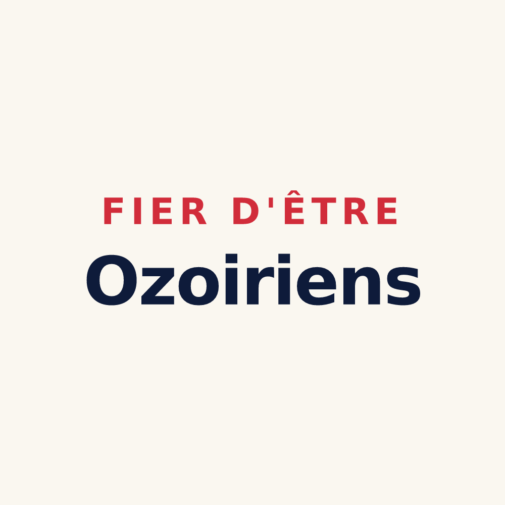 Tasse « Fier d'être Ozoiriens » — design pour Ozoir-la-Ferrière