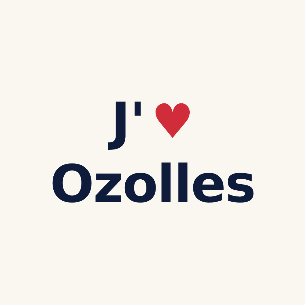 Tasse personnalisée Ozolles — design J'aime Ozolles