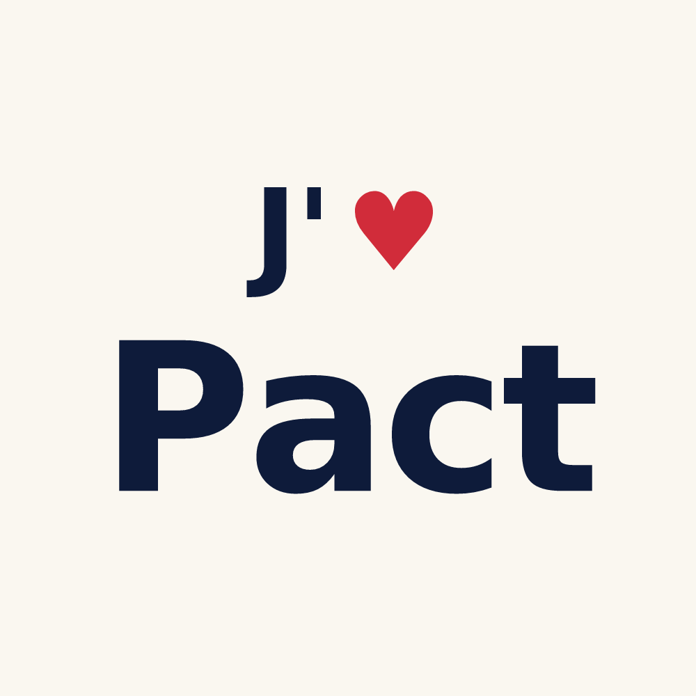Tasse personnalisée Pact — design J'aime Pact