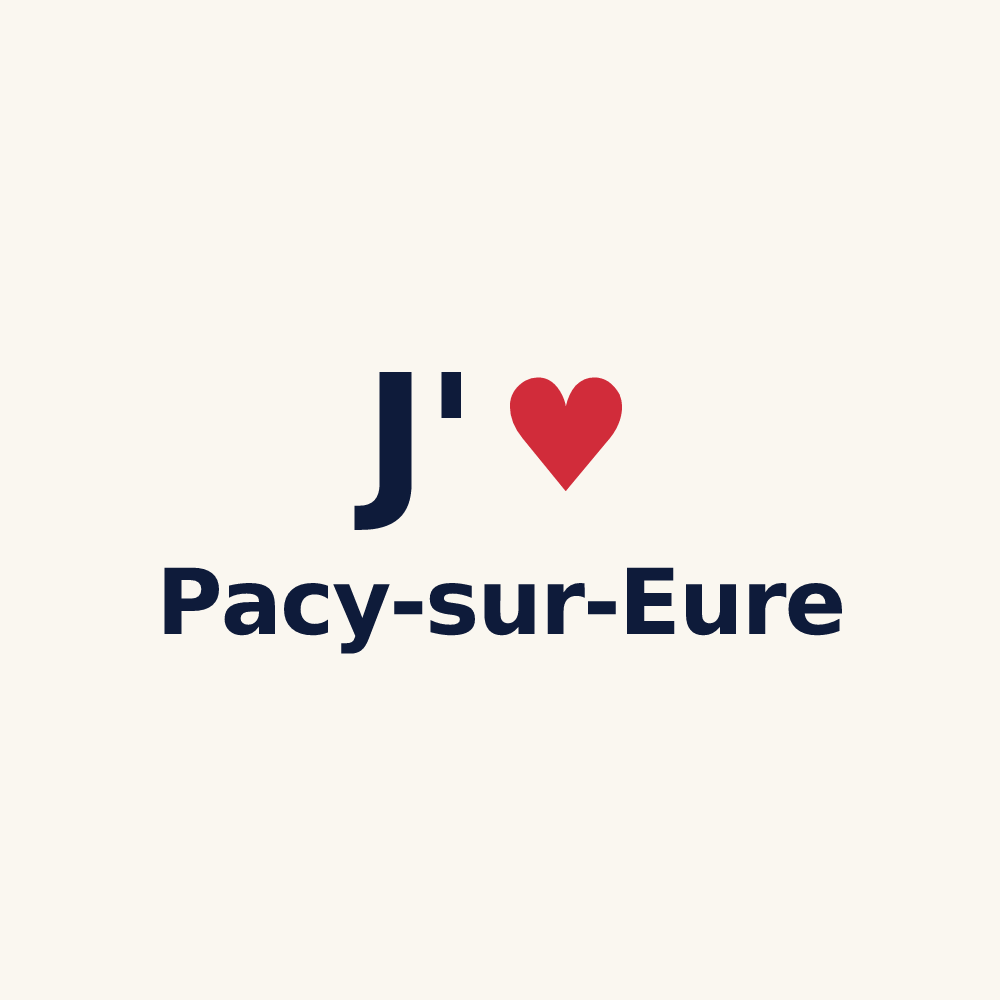 Tasse personnalisée Pacy-sur-Eure — design J'aime Pacy-sur-Eure