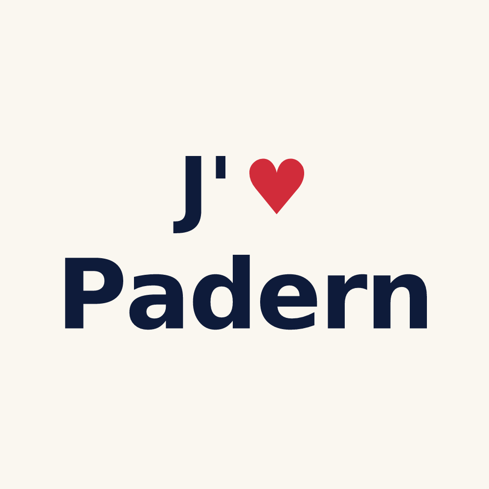 Tasse personnalisée Padern — design J'aime Padern