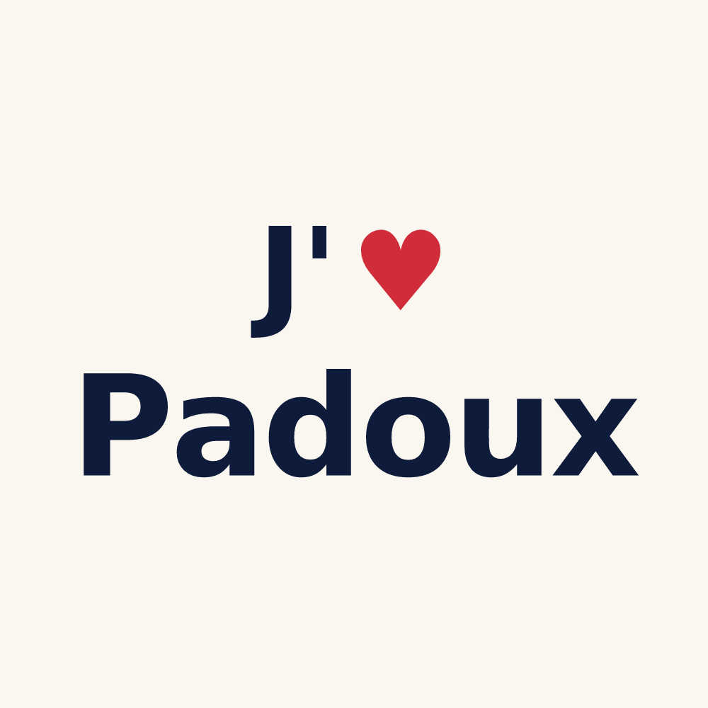 Tasse personnalisée Padoux — design J'aime Padoux