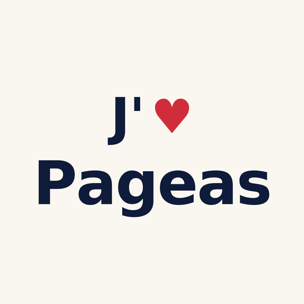 Tasse personnalisée Pageas — design J'aime Pageas