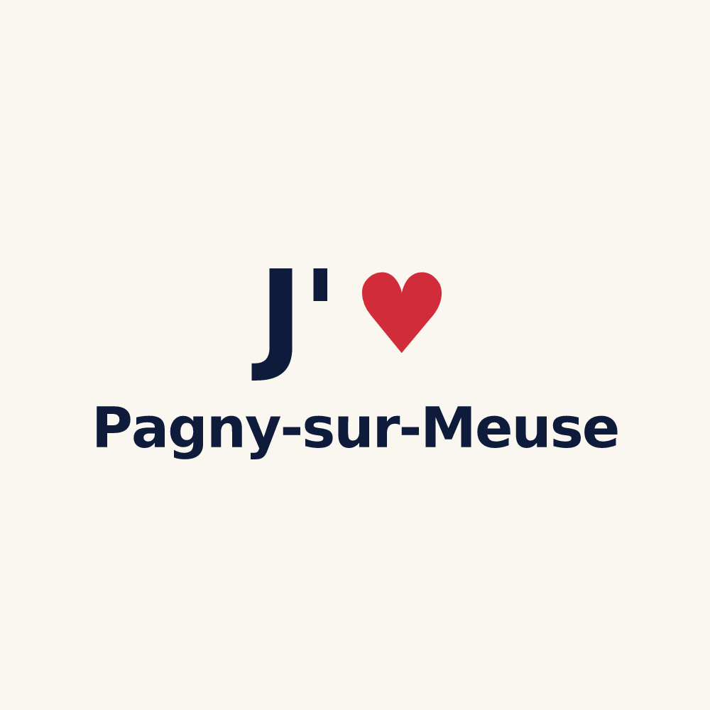 Tasse personnalisée Pagny-sur-Meuse — design J'aime Pagny-sur-Meuse