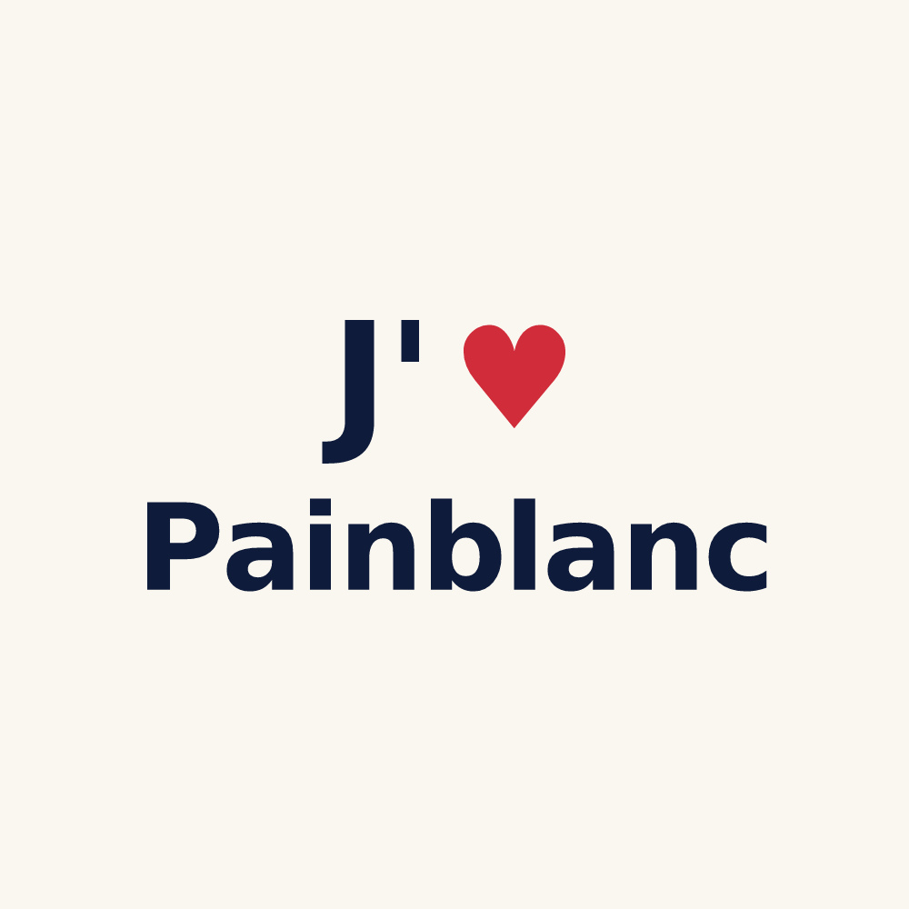 Tasse personnalisée Painblanc — design J'aime Painblanc