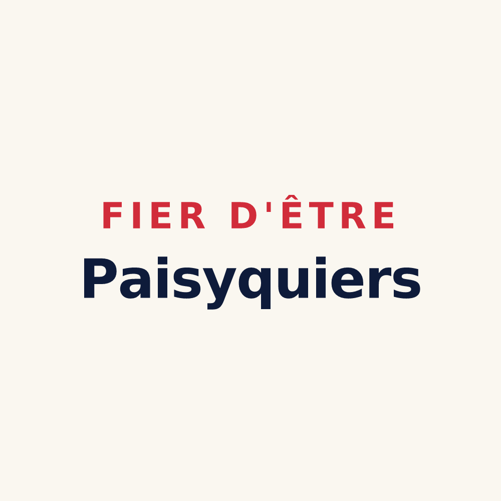 Tasse « Fier d'être Paisyquiers » — design pour Paisy-Cosdon