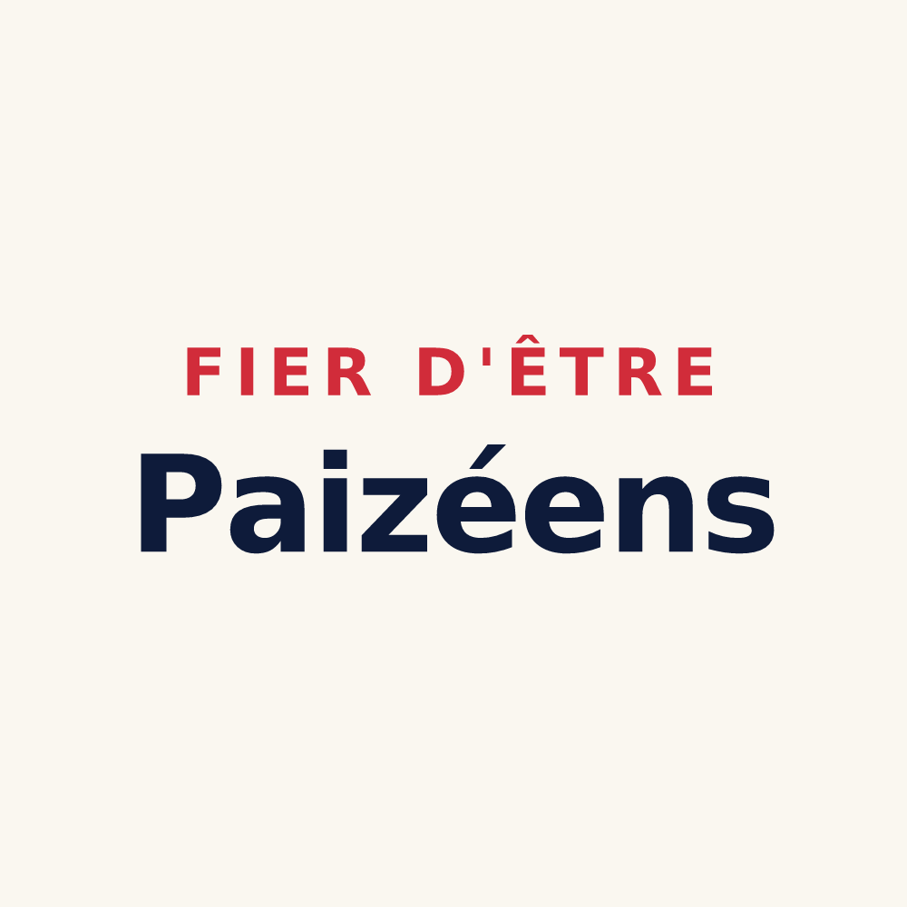 Tasse « Fier d'être Paizéens » — design pour Paizay-Naudouin-Embourie