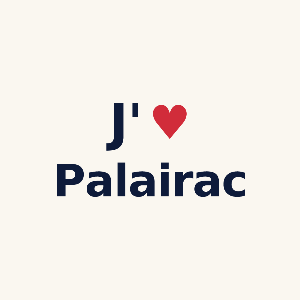 Tasse personnalisée Palairac — design J'aime Palairac