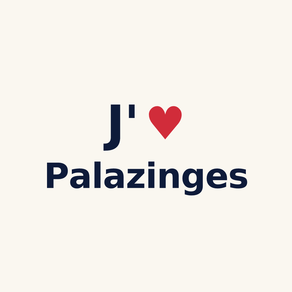 Tasse personnalisée Palazinges — design J'aime Palazinges