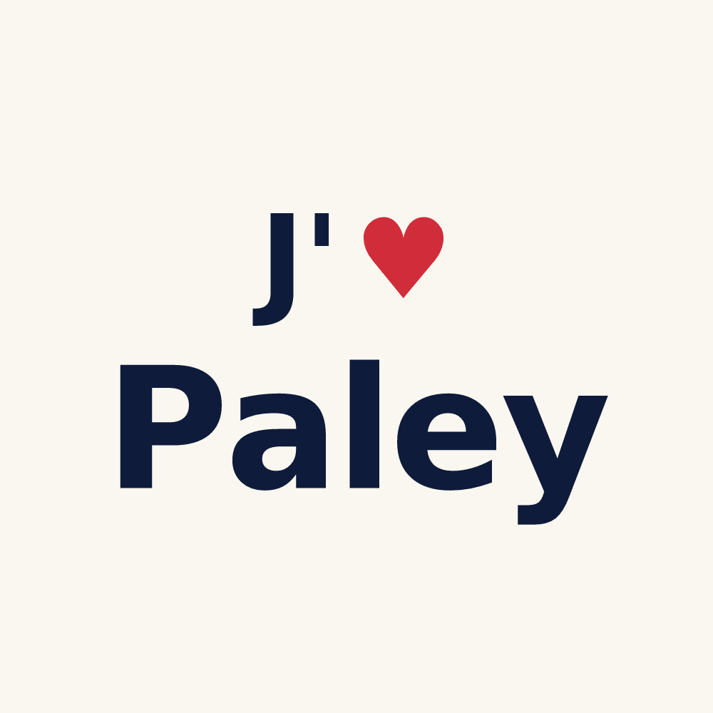 Tasse personnalisée Paley — design « J'aime Paley » imprimé sur la tasse