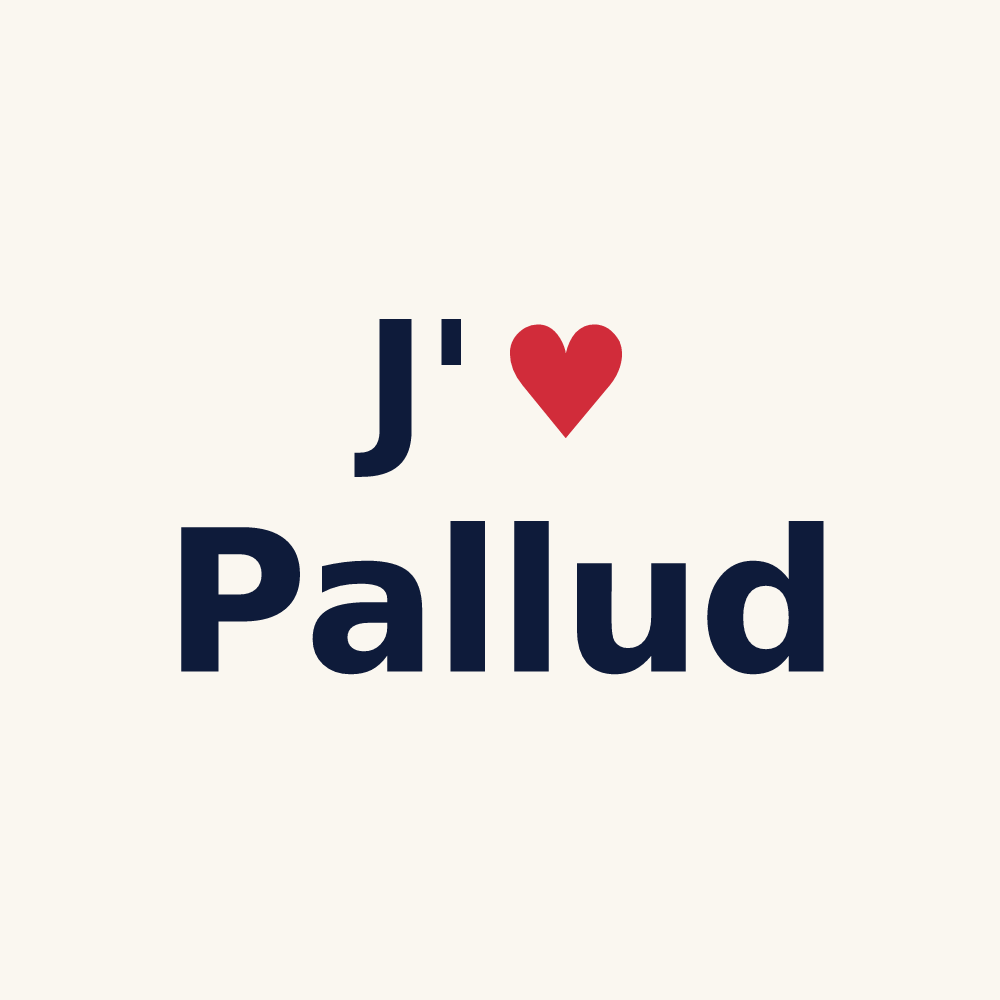 Tasse personnalisée Pallud — design J'aime Pallud