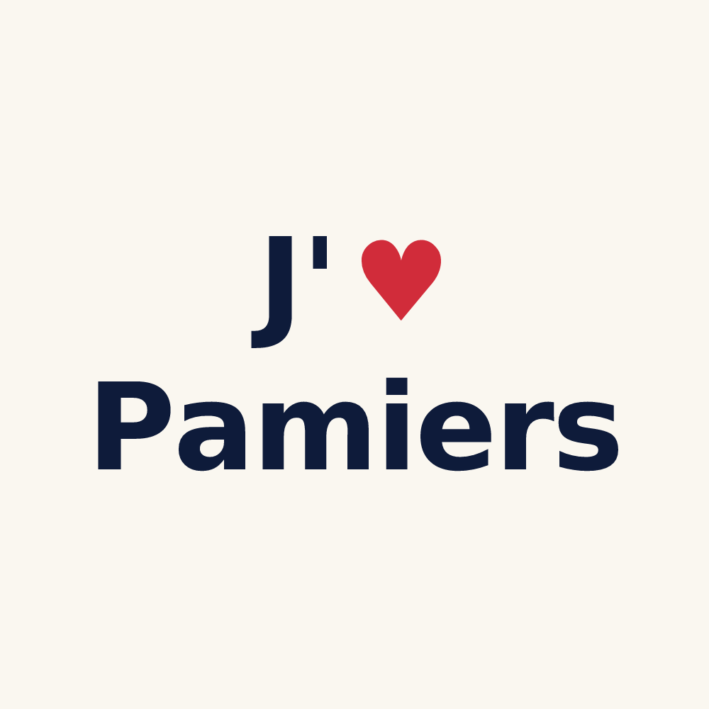 Tasse personnalisée Pamiers — design « J'aime Pamiers » imprimé sur la tasse
