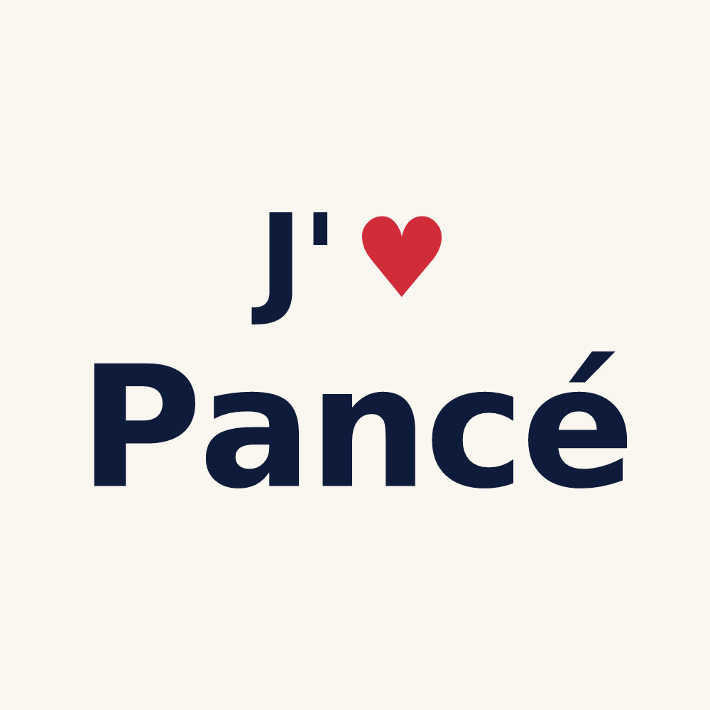 Tasse personnalisée Pancé — design J'aime Pancé