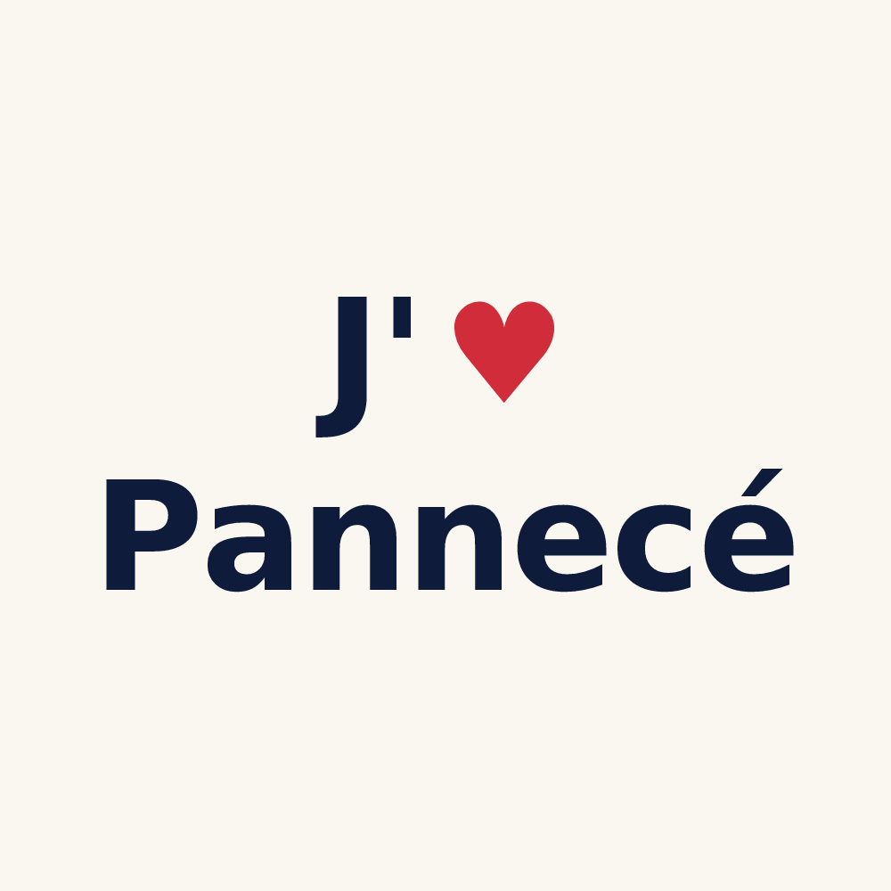 Tasse personnalisée Pannecé — design J'aime Pannecé