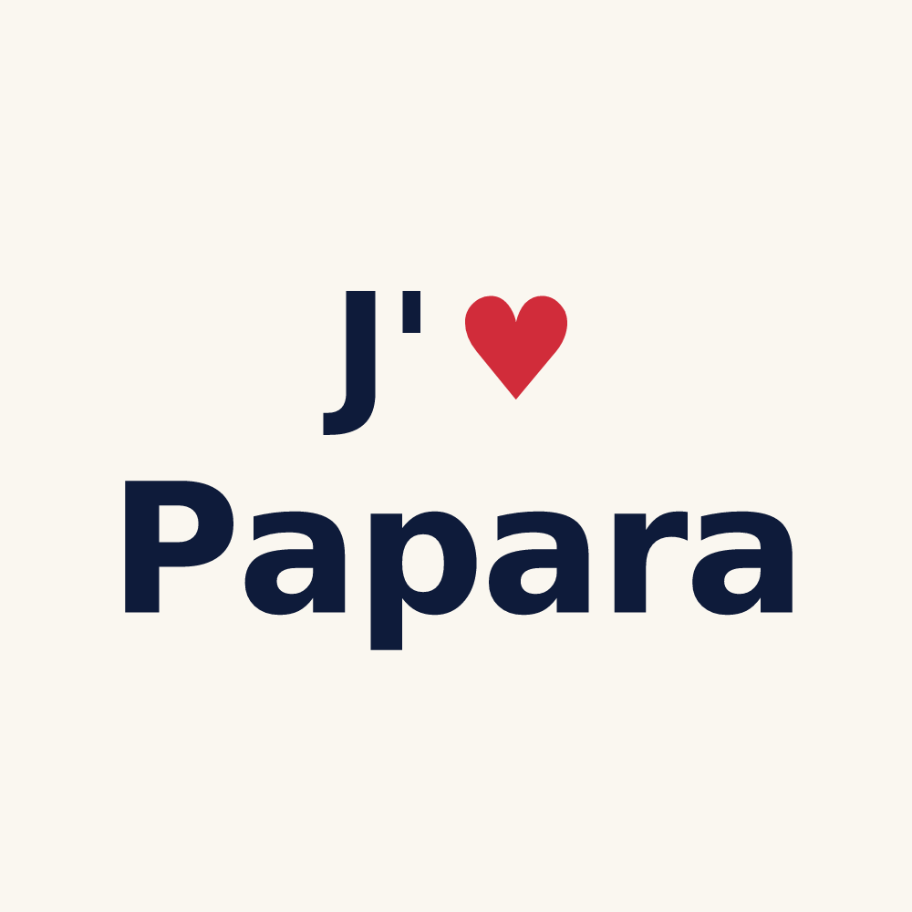 Tasse personnalisée Papara — design J'aime Papara