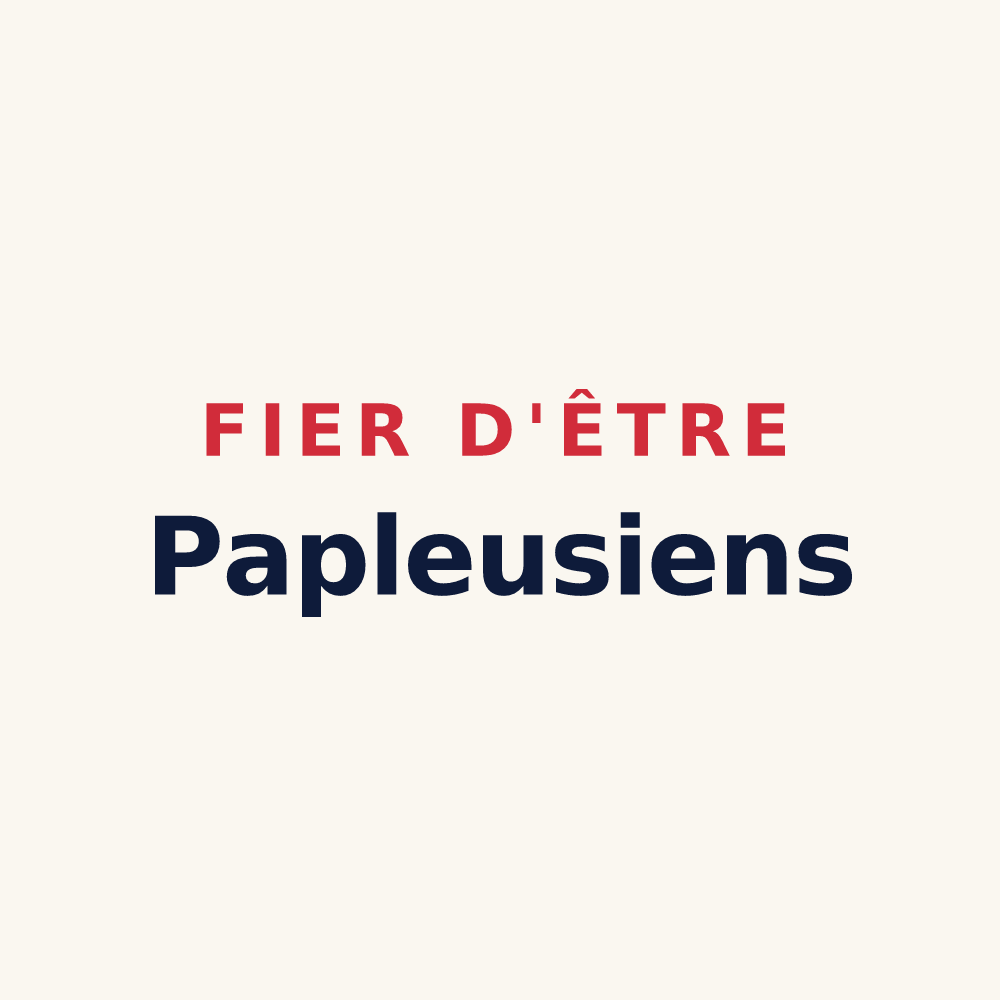 Tasse « Fier d'être Papleusiens » — design pour Papleux