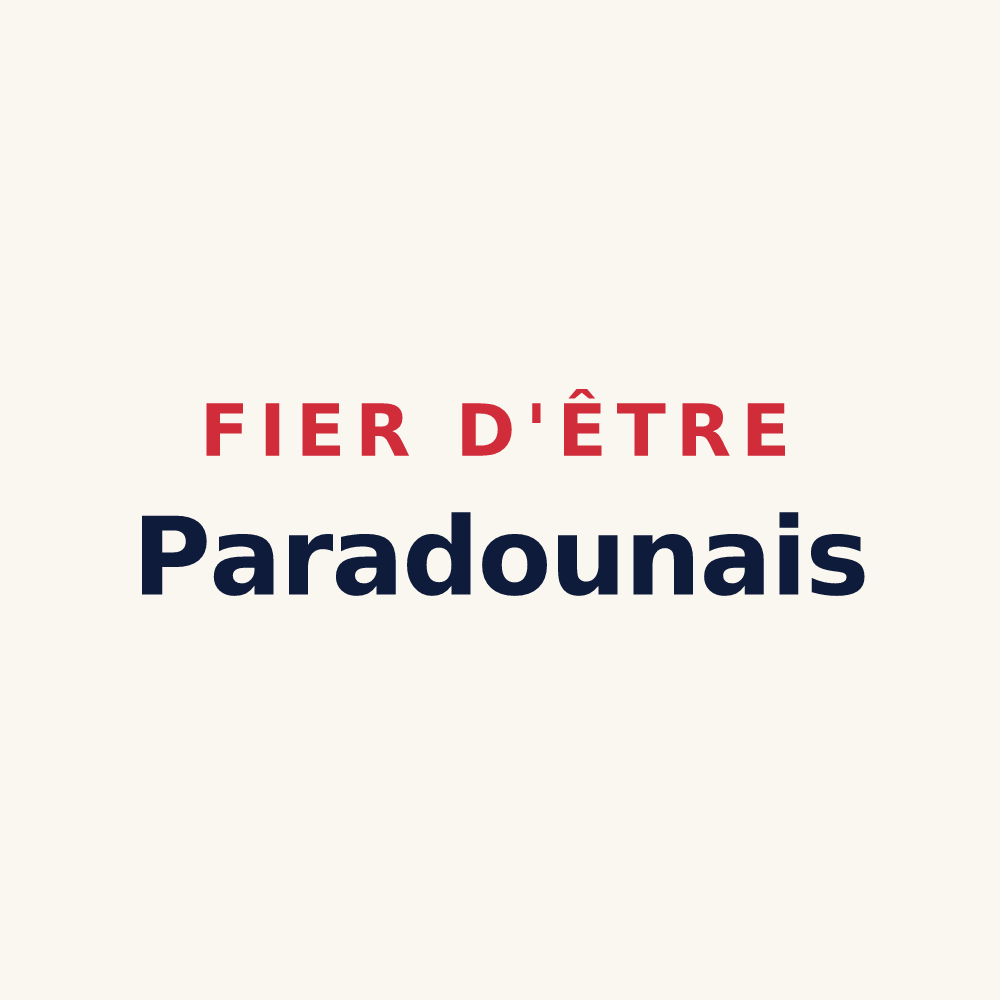 Tasse « Fier d'être Paradounais » — design pour Paradou