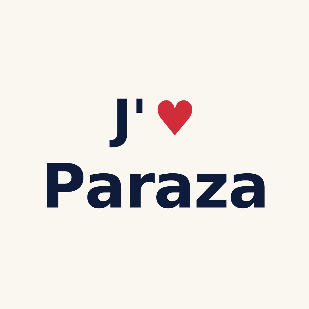Tasse personnalisée Paraza — design J'aime Paraza
