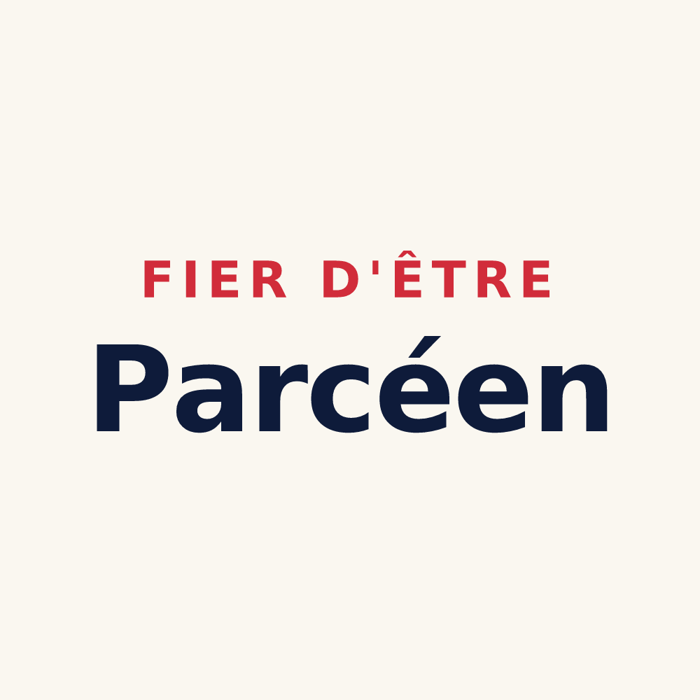 Tasse « Fier d'être Parcéen » — design pour Parcé-sur-Sarthe