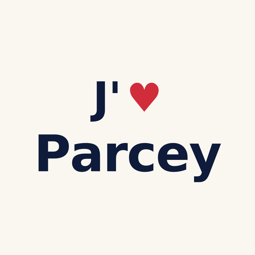 Tasse personnalisée Parcey — design J'aime Parcey