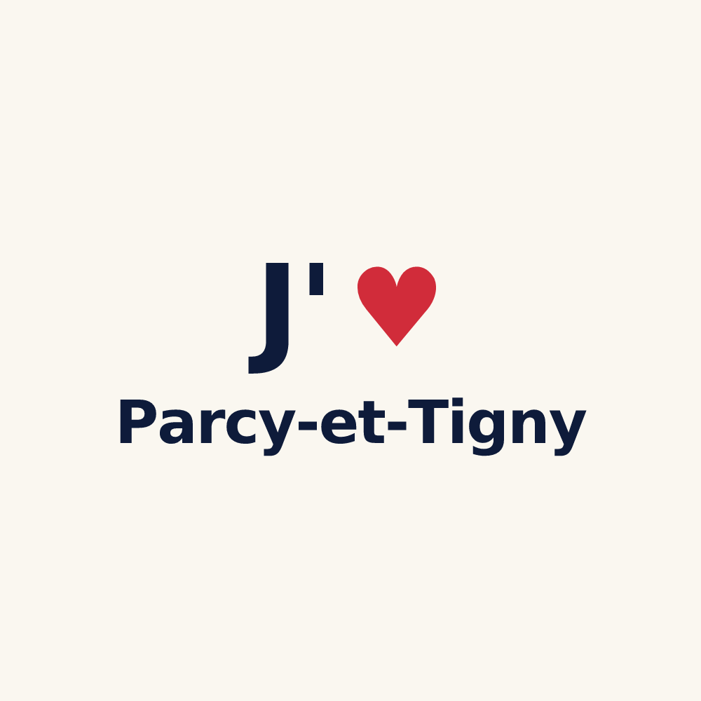 Tasse personnalisée Parcy-et-Tigny — design J'aime Parcy-et-Tigny