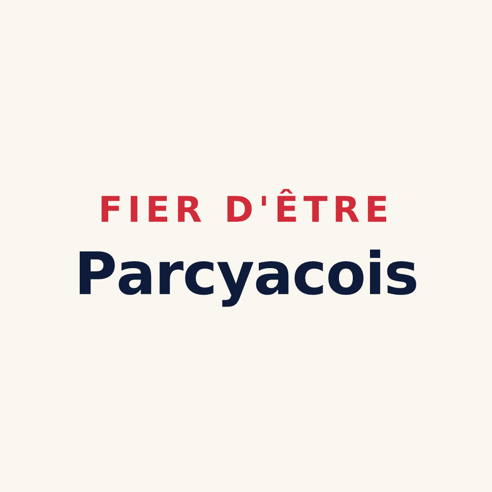 Tasse « Fier d'être Parcyacois » — design pour Parcy-et-Tigny
