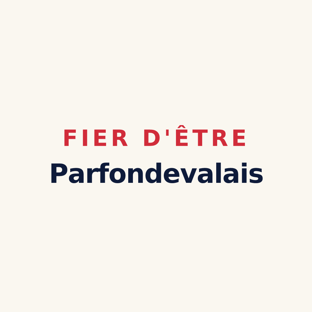 Tasse « Fier d'être Parfondevalais » — design pour Parfondeval