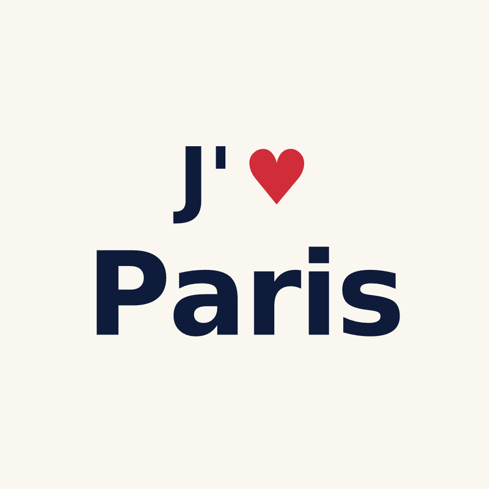 Tasse personnalisé — exemple J'aime Paris