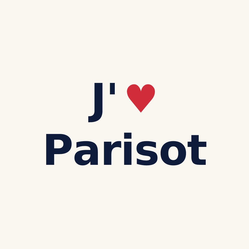 Tasse personnalisée Parisot — design J'aime Parisot
