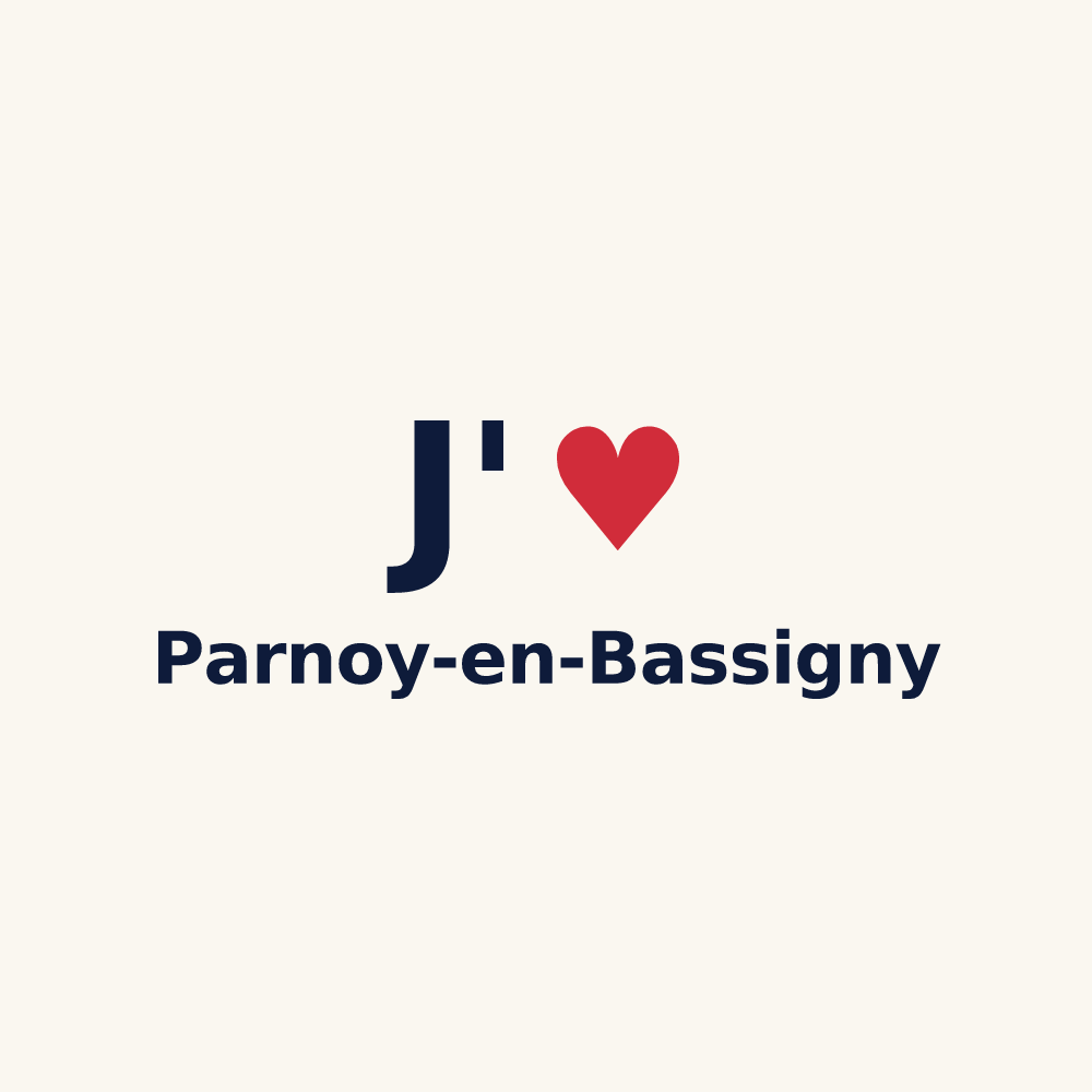 Tasse personnalisée Parnoy-en-Bassigny — design J'aime Parnoy-en-Bassigny