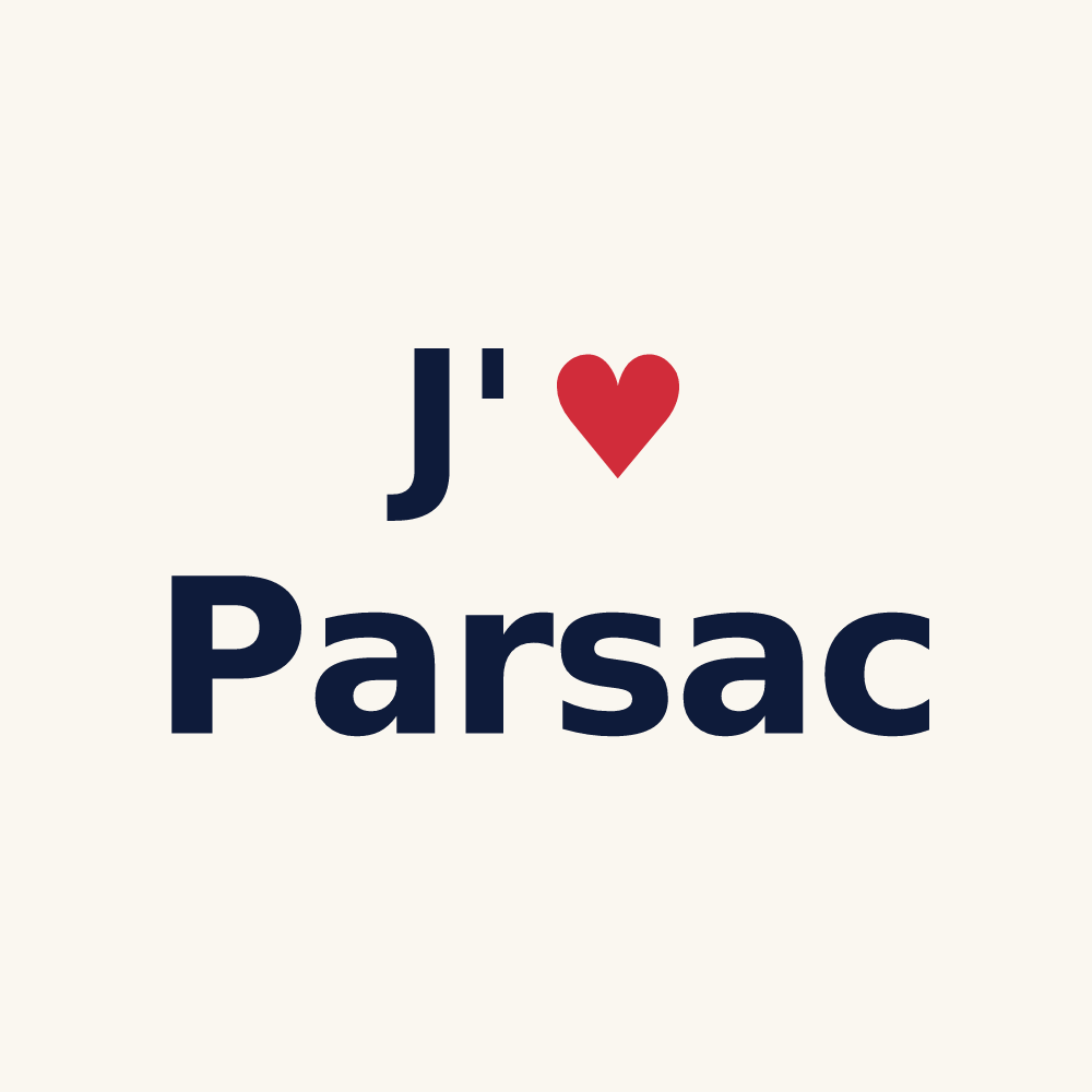 Tasse personnalisée Parsac — design J'aime Parsac