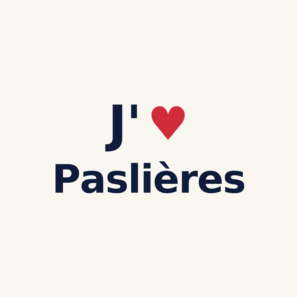 Tasse personnalisée Paslières — design J'aime Paslières