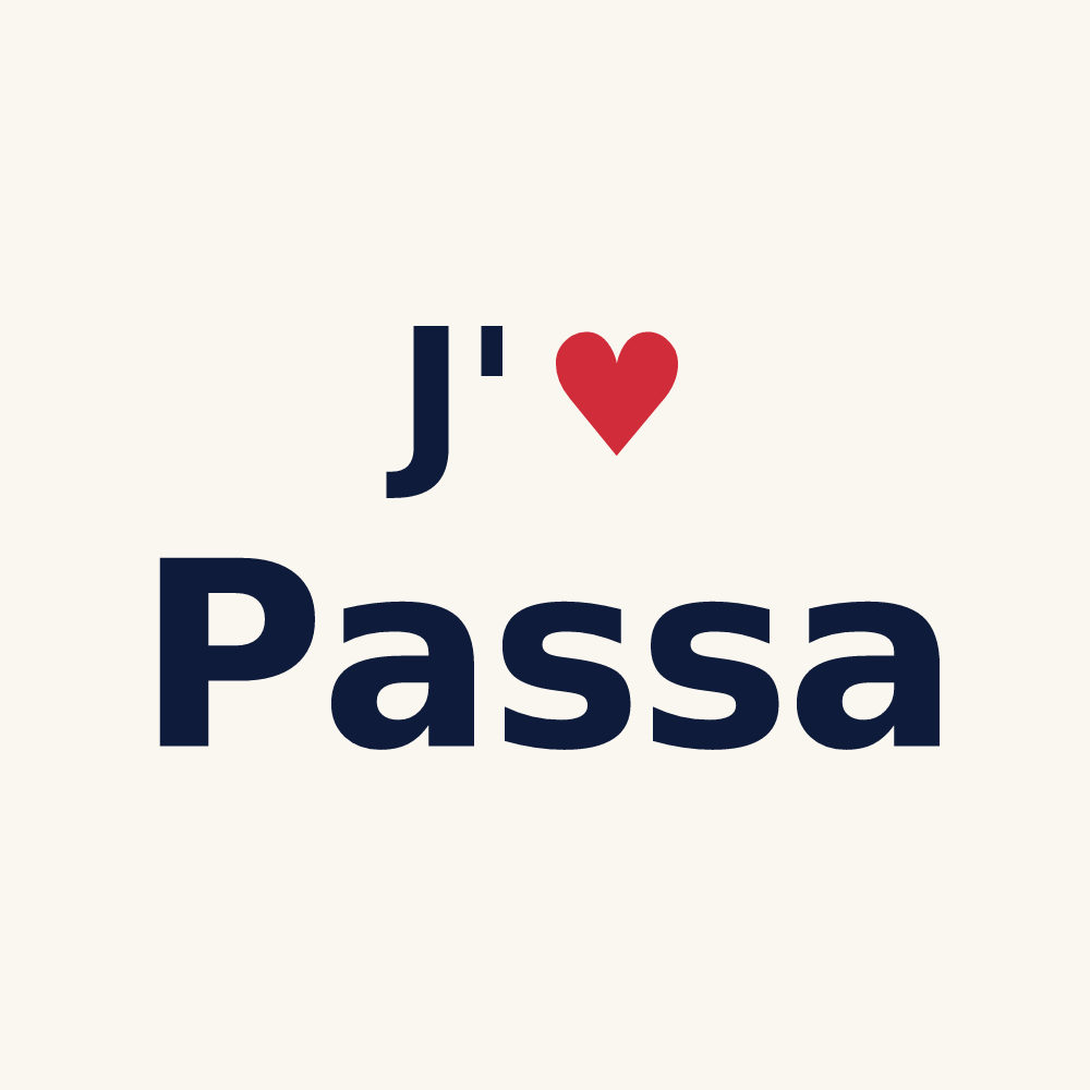 Tasse personnalisée Passa — design J'aime Passa